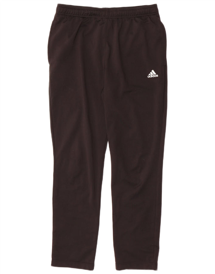 Adidas Pantalones de chándal para hombre UK 42/44 Large Negro Poliéster