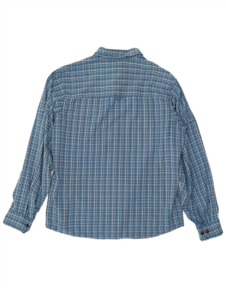 Jack Wolfskin Camisa de franela para hombre UK 36/38 Medium Blue Check
