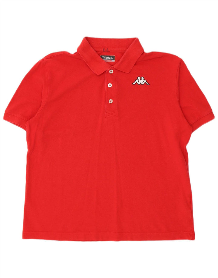 Polo Kappa Hombre Algodón Rojo Medio