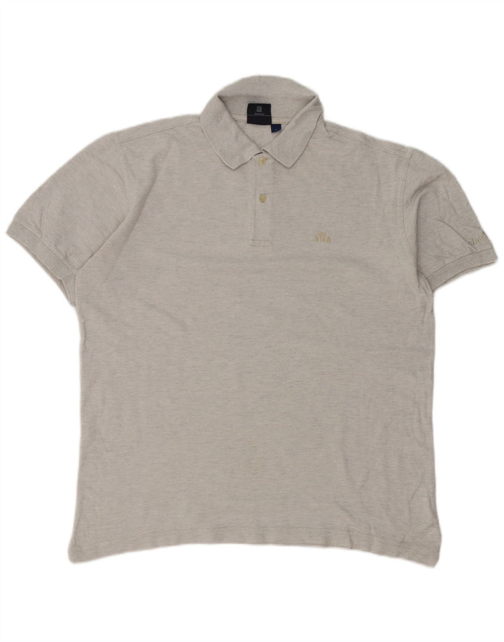 Polo Ellesse Hombre Grande Gris Algodón