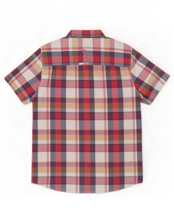 Camisa de corte clásico de manga corta para hombre de Fat Face Cuadros medianos multicolores