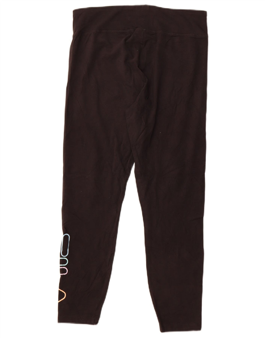 Fila Leggings cortos gráficos para mujer Reino Unido 44 Grande Algodón negro