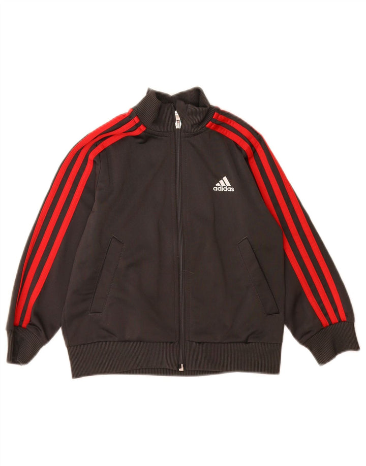 Adidas Chaqueta de chándal para niño 4-5 años Gris Poliéster