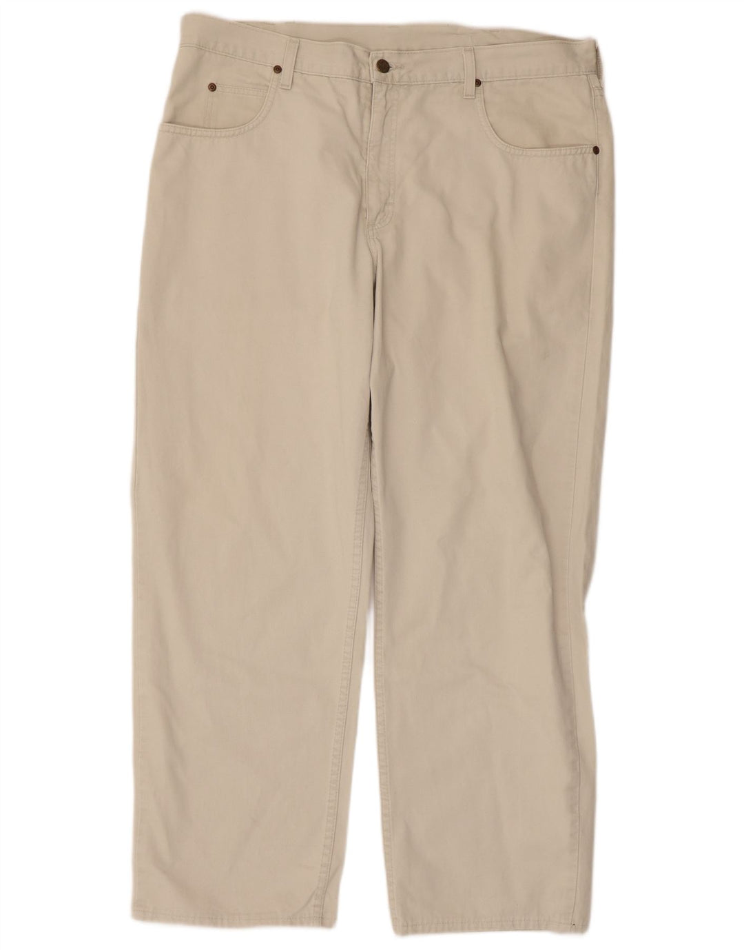 LEE Hombre Pantalones Casuales Rectos W38 L29 Beige