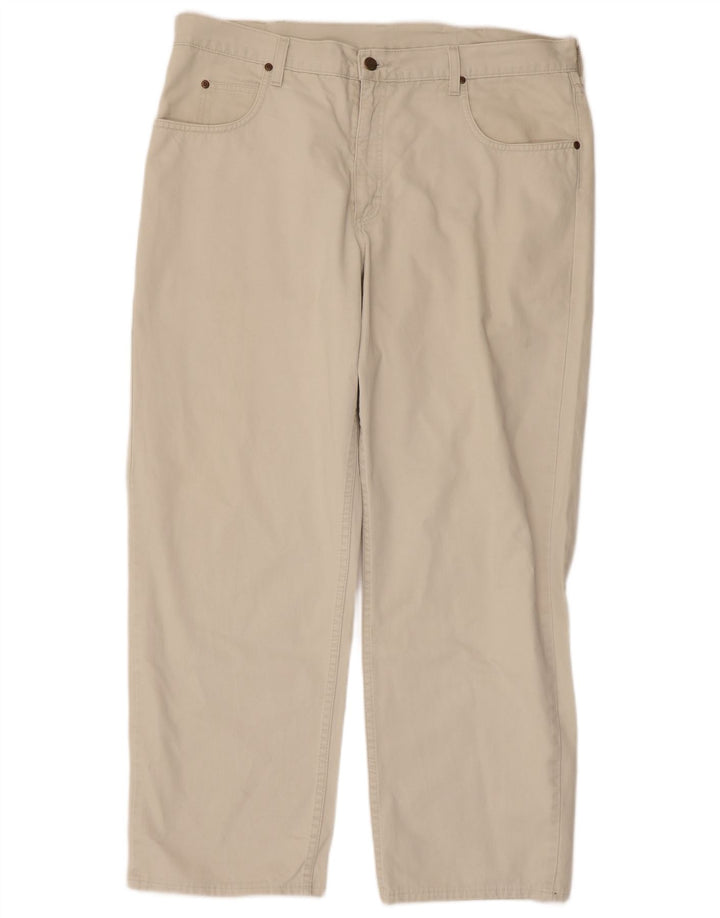LEE Hombre Pantalones Casuales Rectos W38 L29 Beige