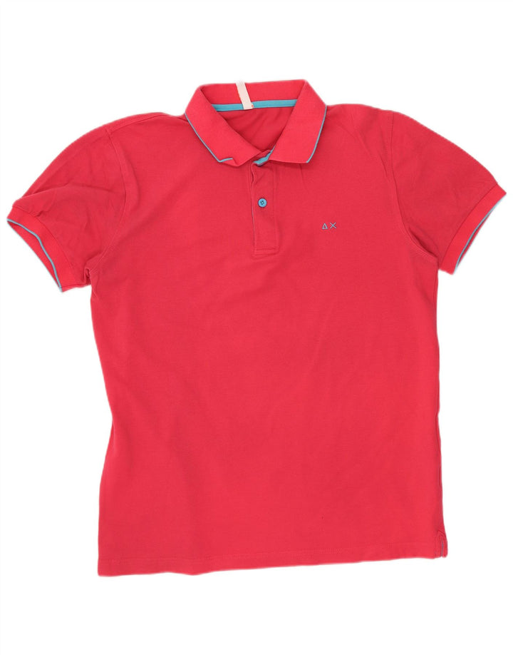 Polo Sun68 Hombre Algodón Rosa Medio