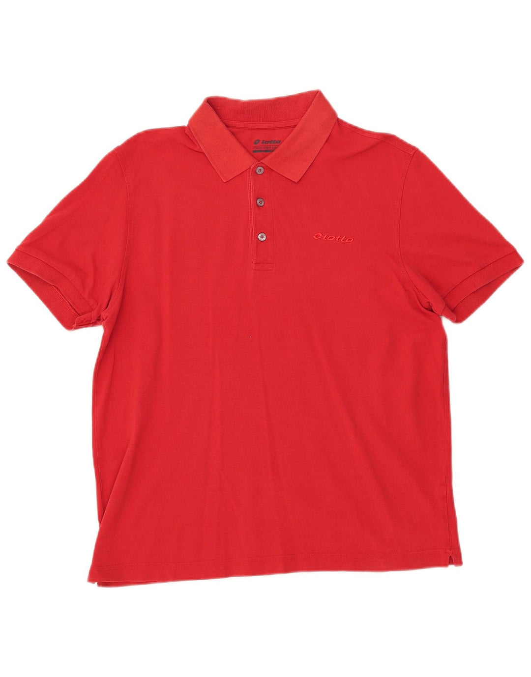 LOTTO Polo Hombre Algodón Rojo Medio