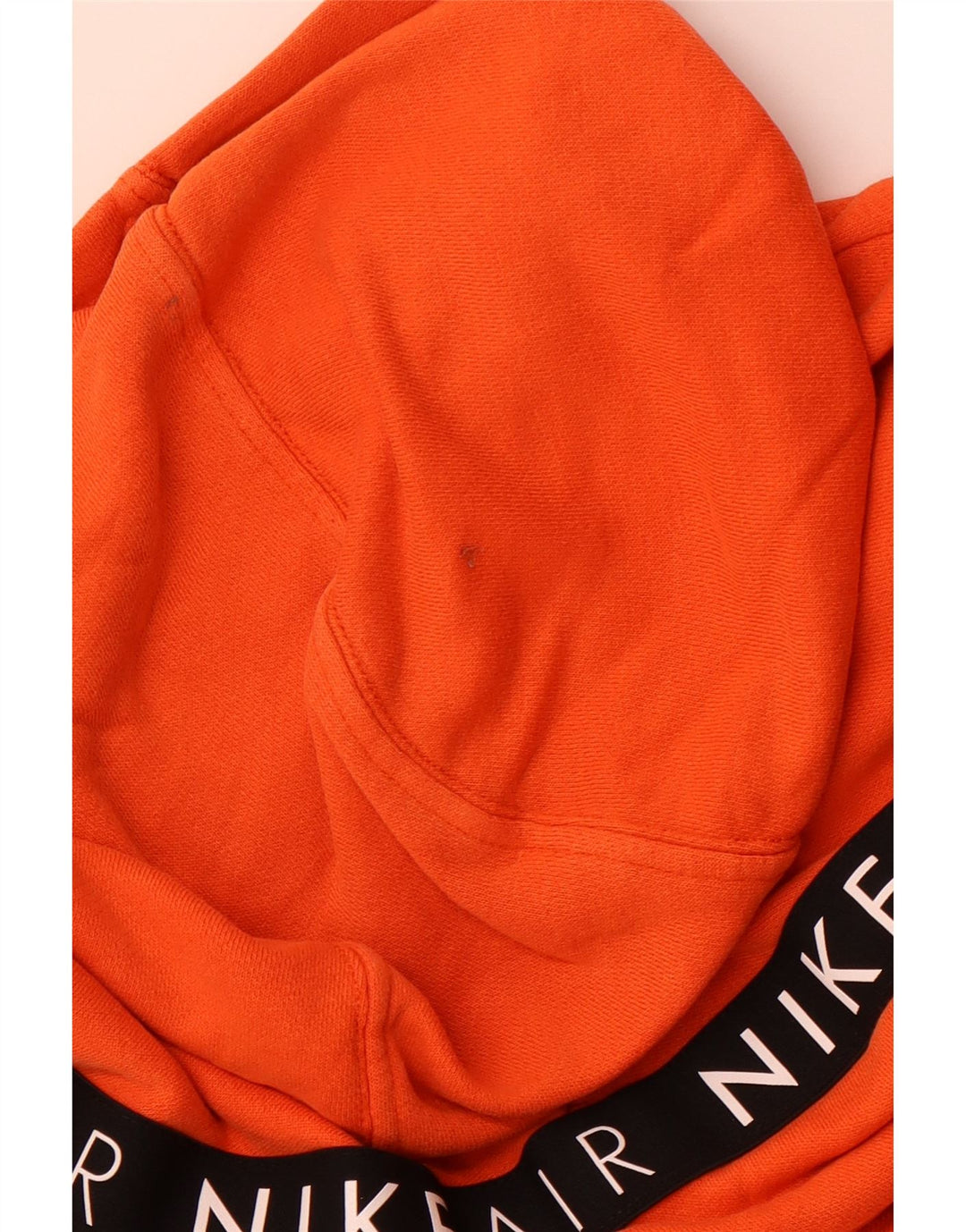 NIKE - Sudadera con capucha para mujer, diseño gráfico, talla 40, talla pequeña, color naranja