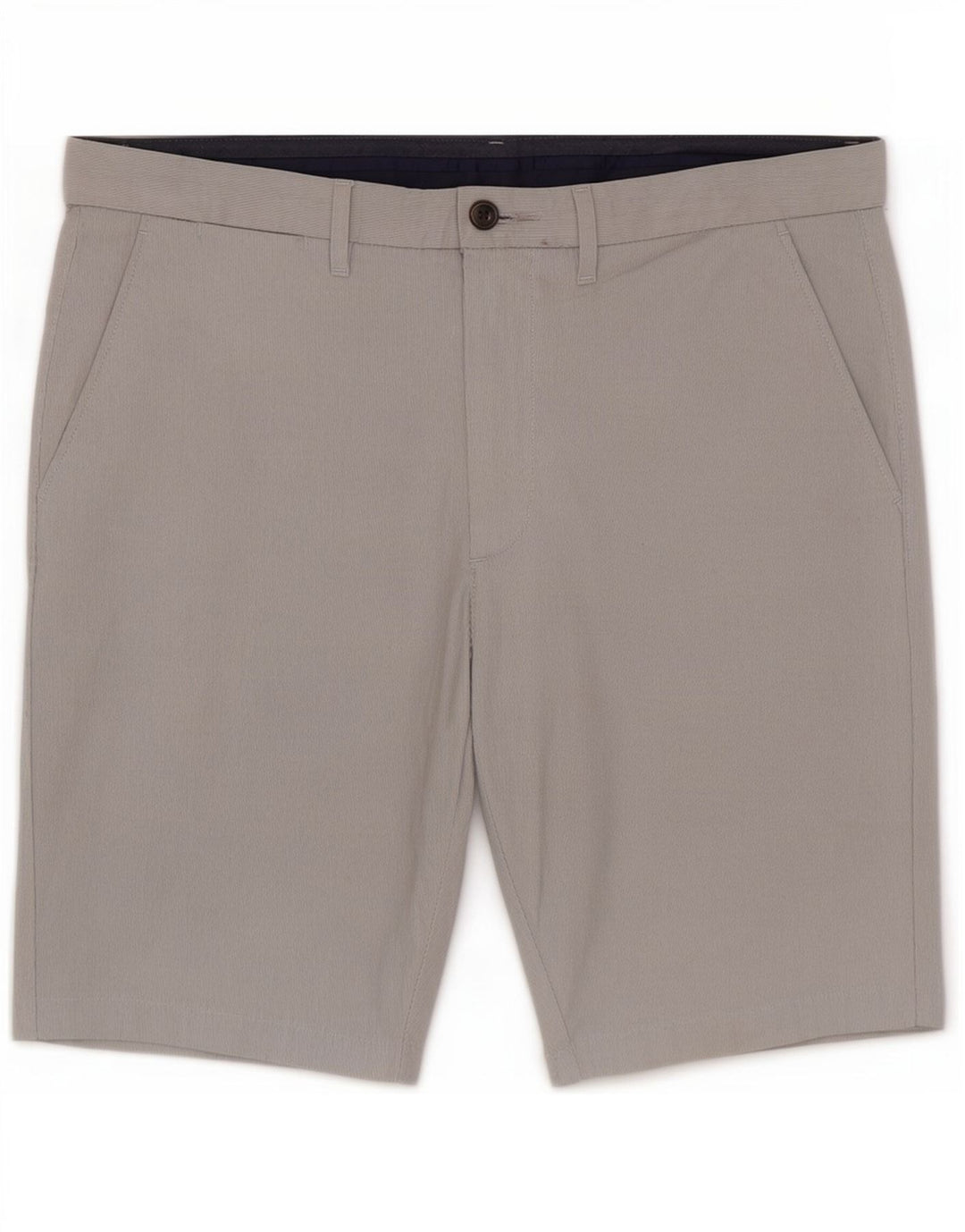 Marks & Spencer Pantalones cortos chinos para hombre W32 Algodón a rayas gris medio