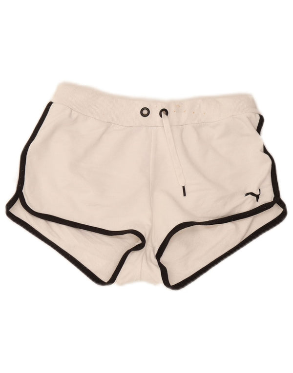 Puma Pantalones cortos deportivos para mujer UK 10 Small White