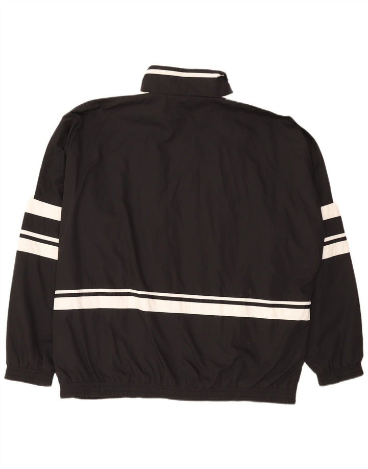 Jako Hombre Chándal Top Chaqueta XL Negro Colorblock Poliéster