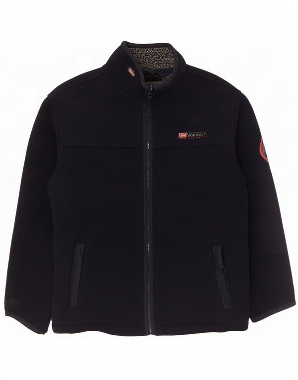 Geographical Noruega Chaqueta polar para hombre UK 41 Grande Azul marino Poliéster