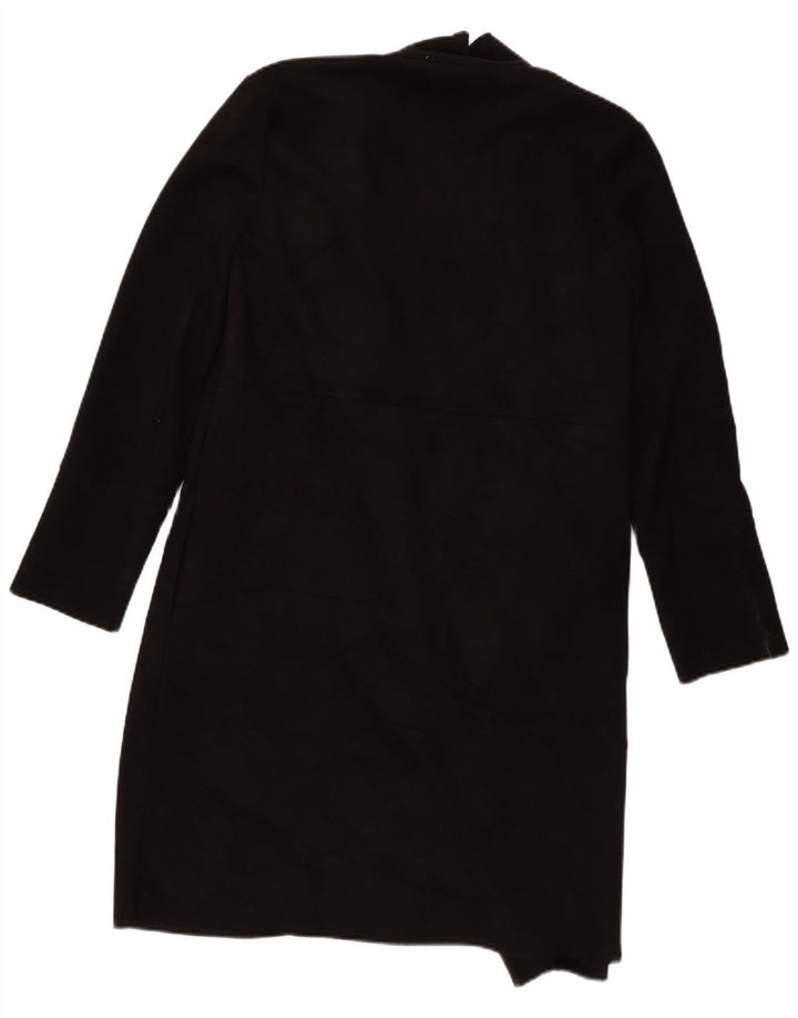 Zara Mujer Abrigo Abierto UK 46 Grande Negro