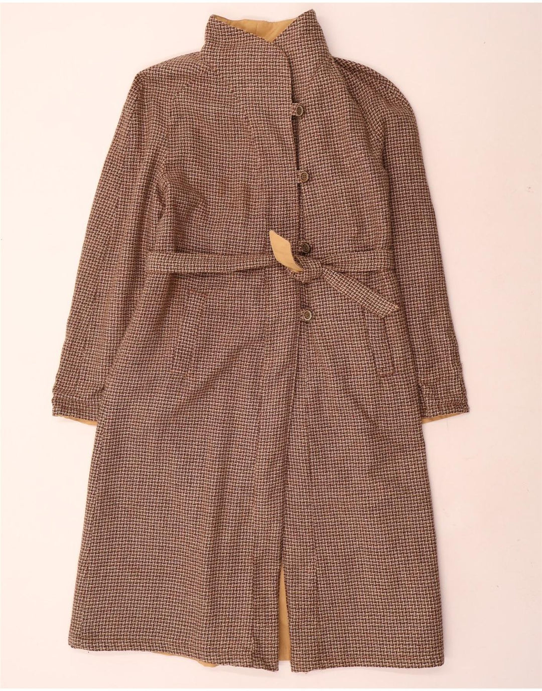 Abrigo reversible vintage para mujer IT 42 Beige medio