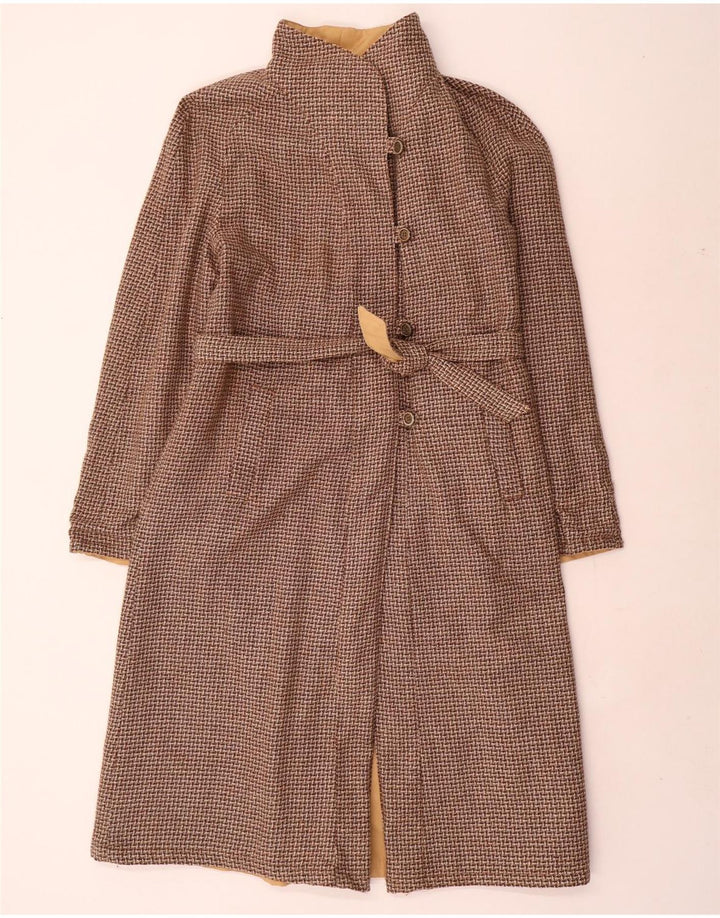 Abrigo reversible vintage para mujer IT 42 Beige medio