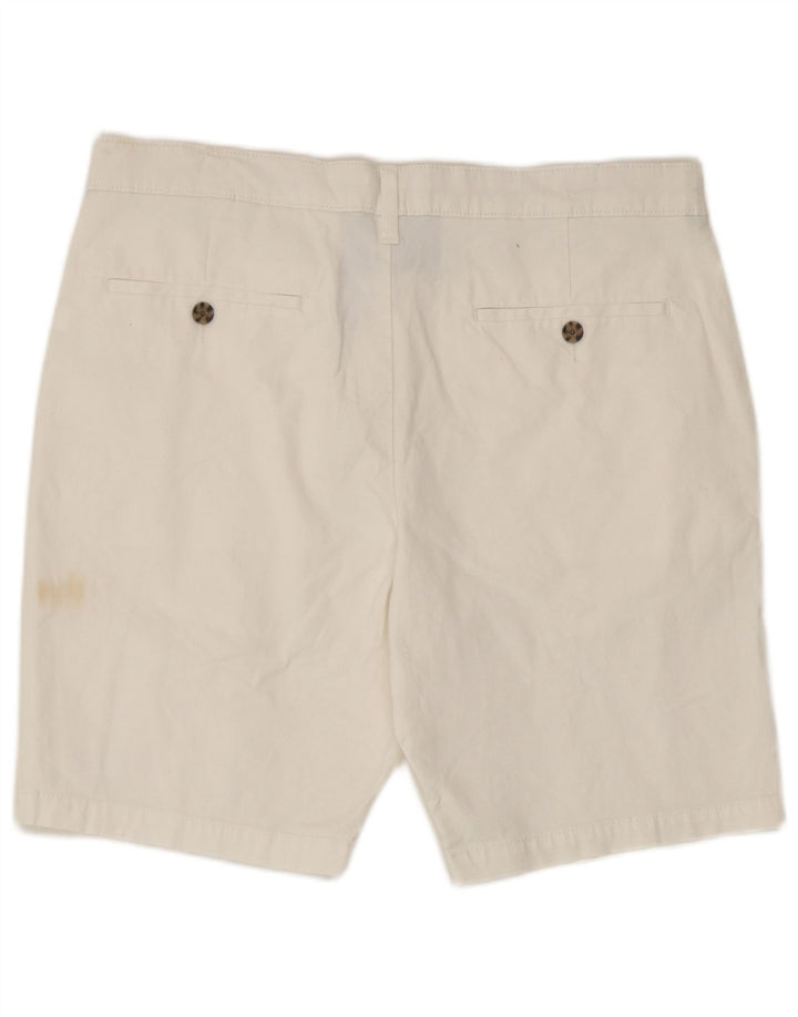 Marks & Spencer Pantalones cortos chinos para hombre W34 Algodón blanco grande