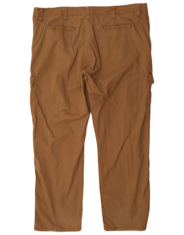 Wrangler Pantalones cargo rectos para hombre W44 L32 Algodón marrón