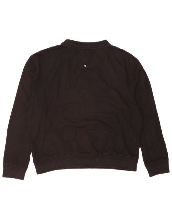 Mistral Hombre Sudadera Gráfica Jumper Large Algodón Negro
