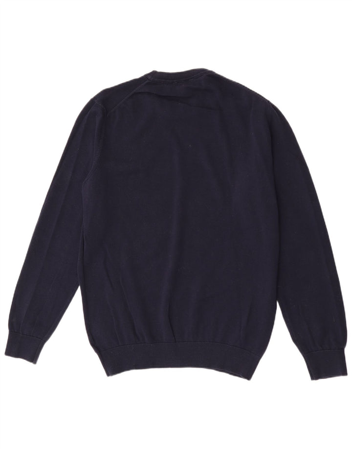 Lacoste Jersey de cuello redondo de ajuste regular para hombre talla 5 grande azul marino