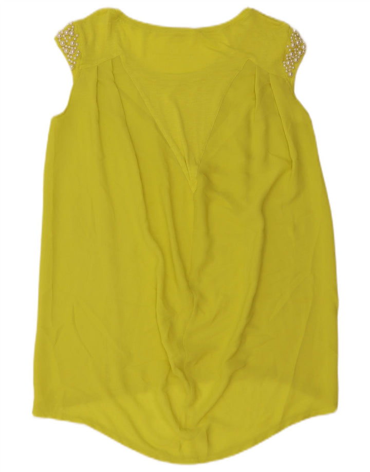 Guess Vestido Túnica Sin Mangas para Mujer UK 44 Amarillo Medio