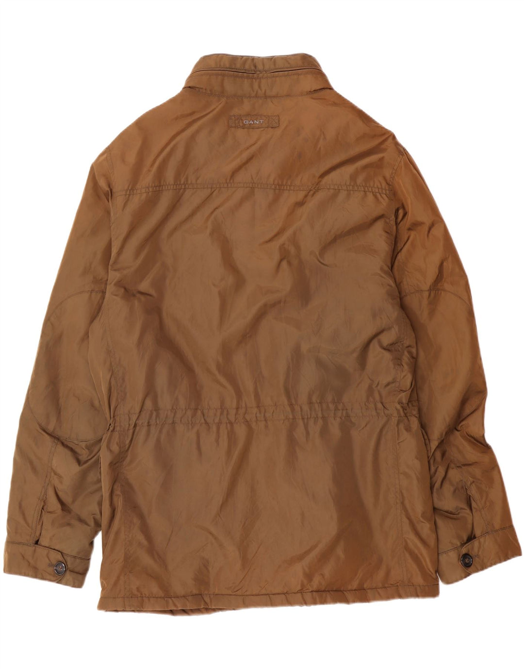 GANT Chaqueta utilitaria con capucha para hombre UK 42 XL Brown Nylon Classic