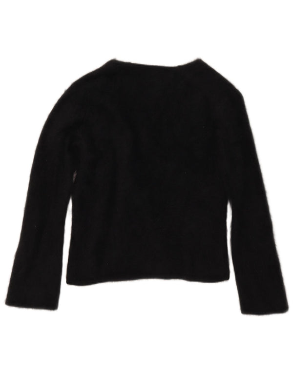Monsoon Suéter tipo jersey para mujer UK 42 Medium Black Angora