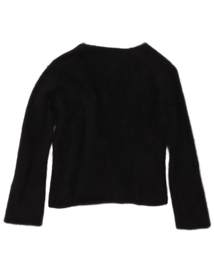 Monsoon Suéter tipo jersey para mujer UK 42 Medium Black Angora