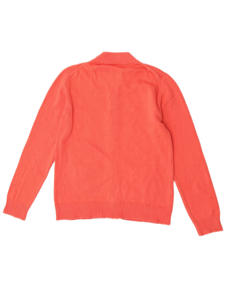 Suéter tipo cárdigan para mujer Lacoste Talla 40 Algodón naranja mediano