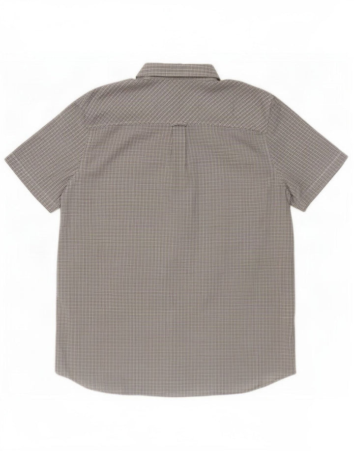 Timberland Camisa Slim Fit para Hombre 2XL Cuadros Grises