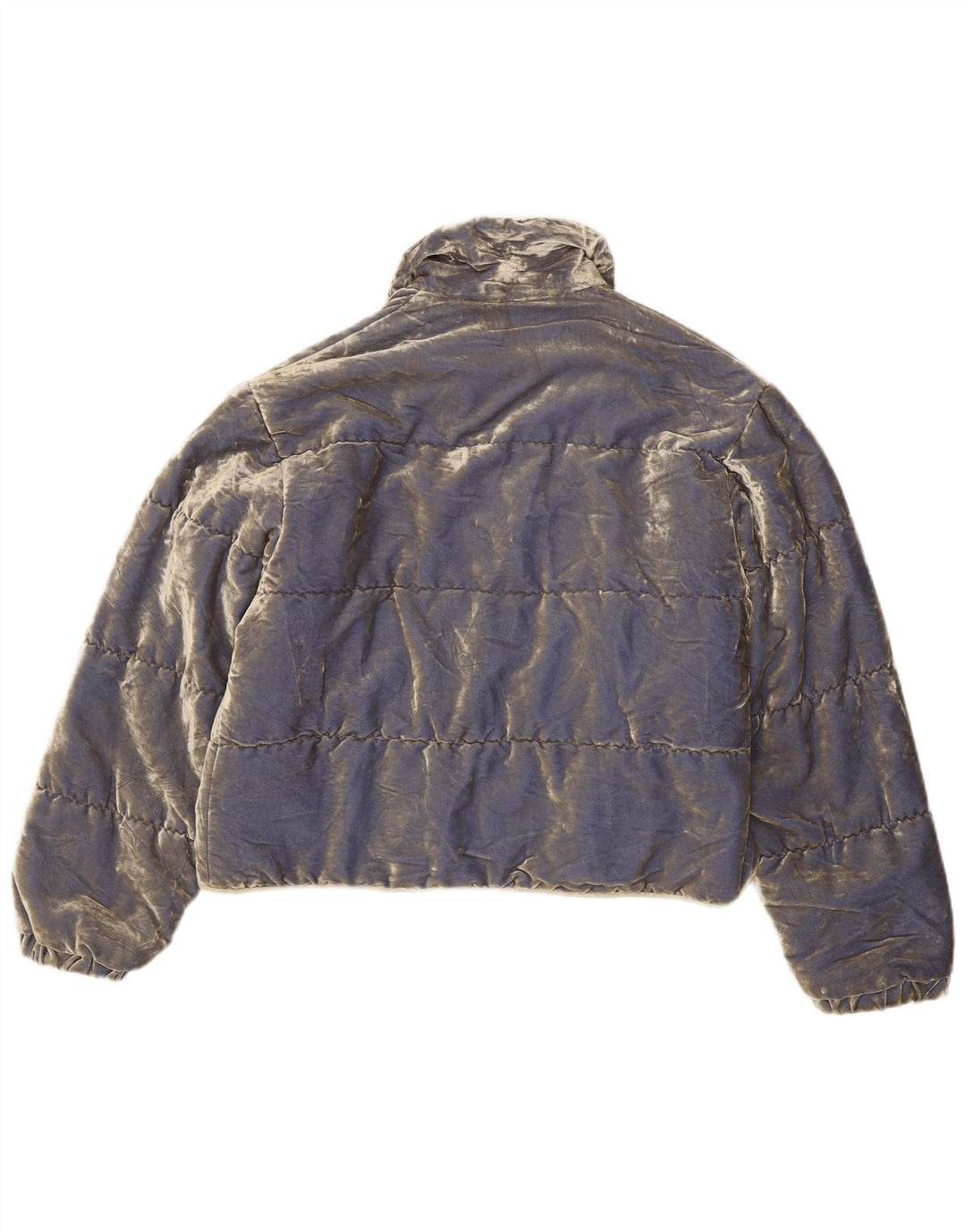 Chaqueta acolchada de terciopelo para mujer Cipriani IT 42 Azul medio