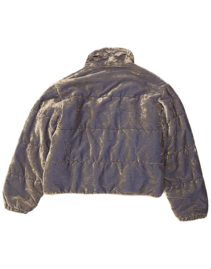 Chaqueta acolchada de terciopelo para mujer Cipriani IT 42 Azul medio
