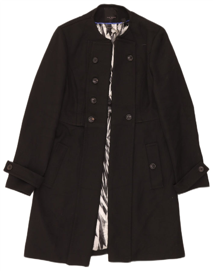Ted Baker Abrigo abierto para mujer Talla 4 Grande Poliéster negro