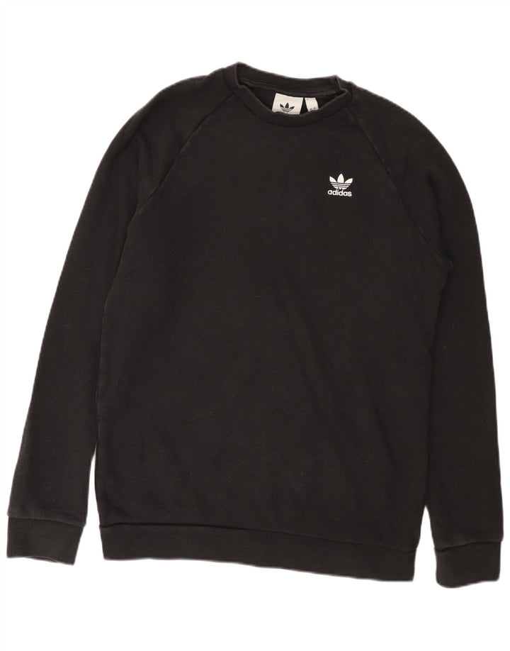Adidas Hombre Sudadera Jumper Small Negro Algodón