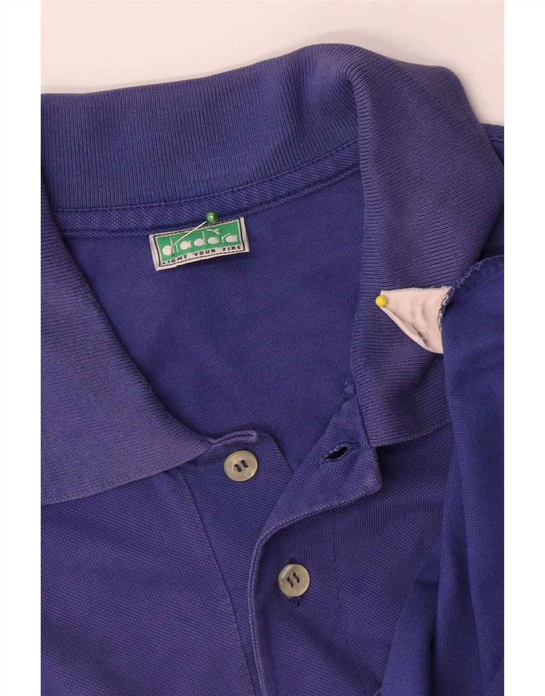 Diadora Polo Hombre Algodón Morado Medio