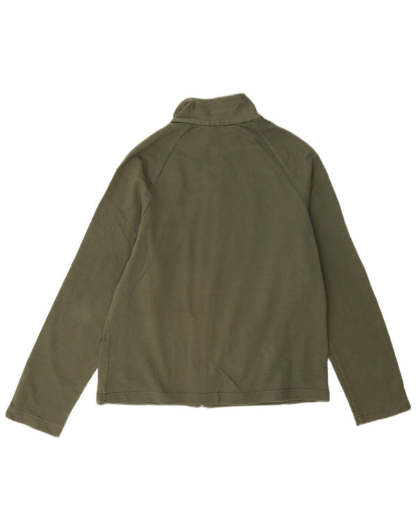 Marks & Spencer Chaqueta de chándal para mujer UK 12 Medium Khaki Cotton