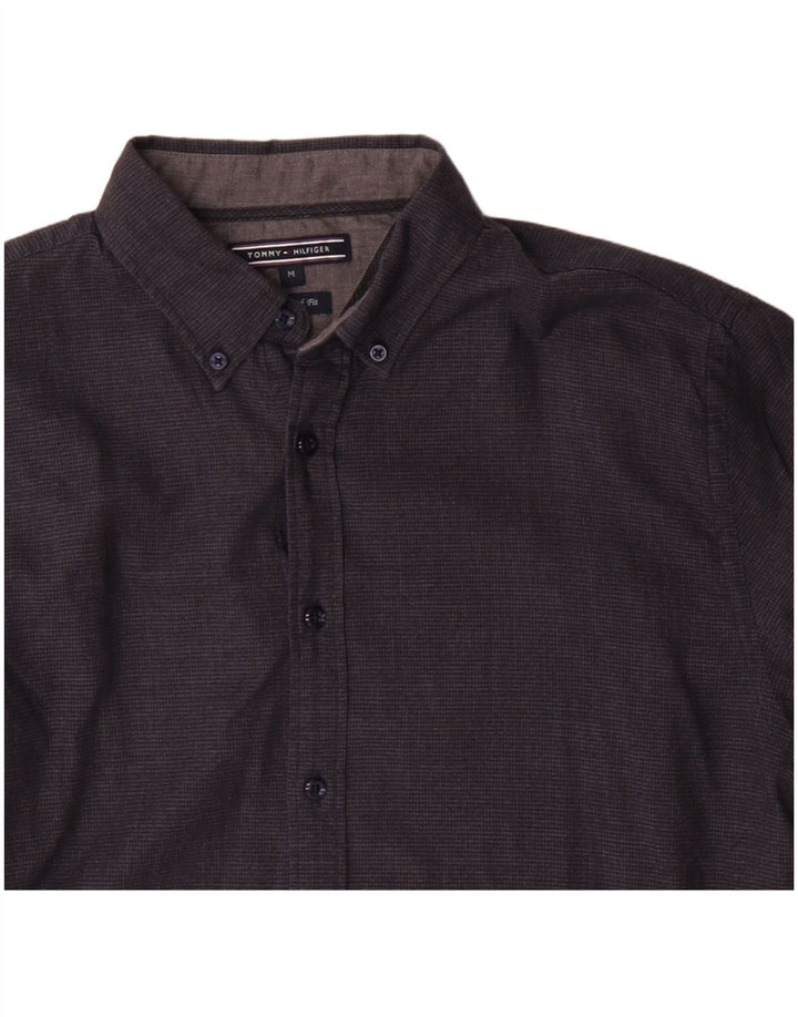 Camisa Tommy Hilfiger Hombre New York Fit Algodón Gris Medio