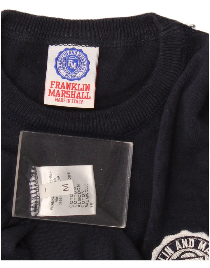 Franklin Marshall - Sudadera para hombre (algodón, tamaño mediano), color azul marino