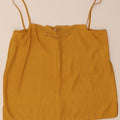 Vintage Mujer Cami Top IT 42 Amarillo Medio