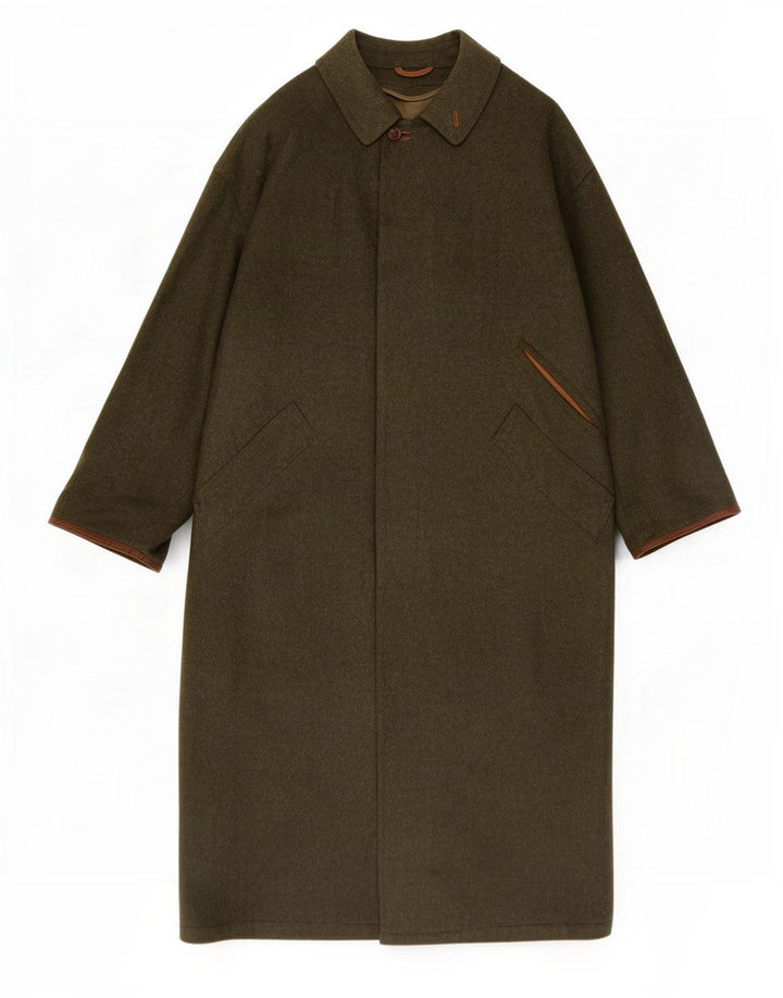 Abrigo Amadeus para hombre UK 38 Lana virgen caqui mediana