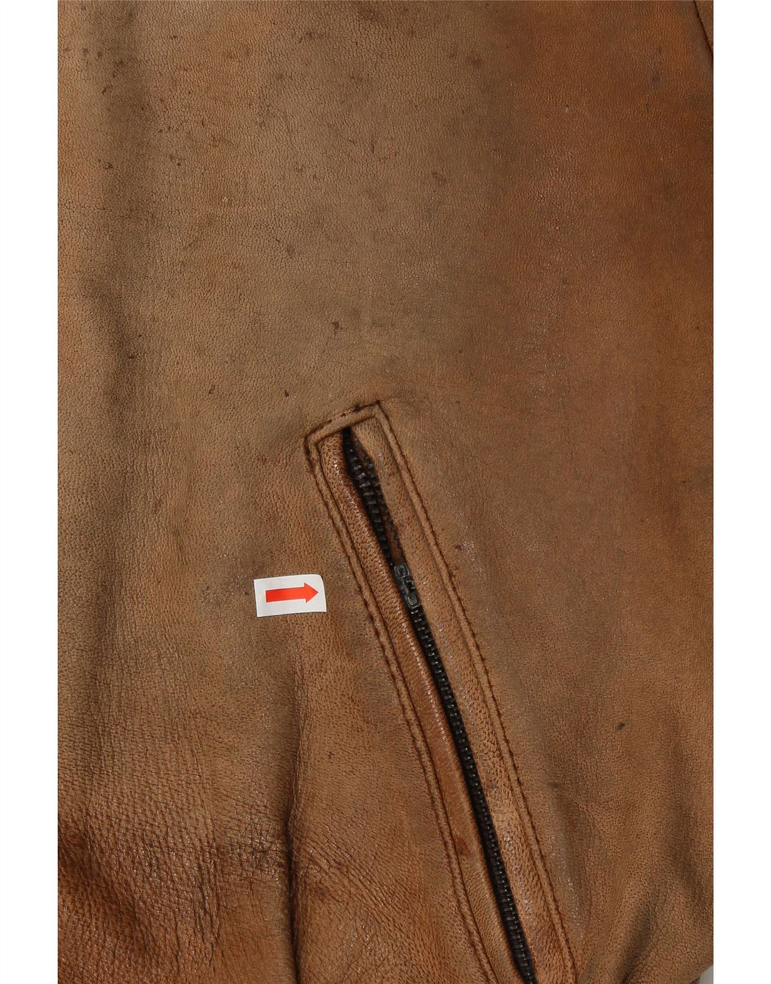 Schuh Chaqueta de cuero para hombre UK 42 XL Cuero marrón