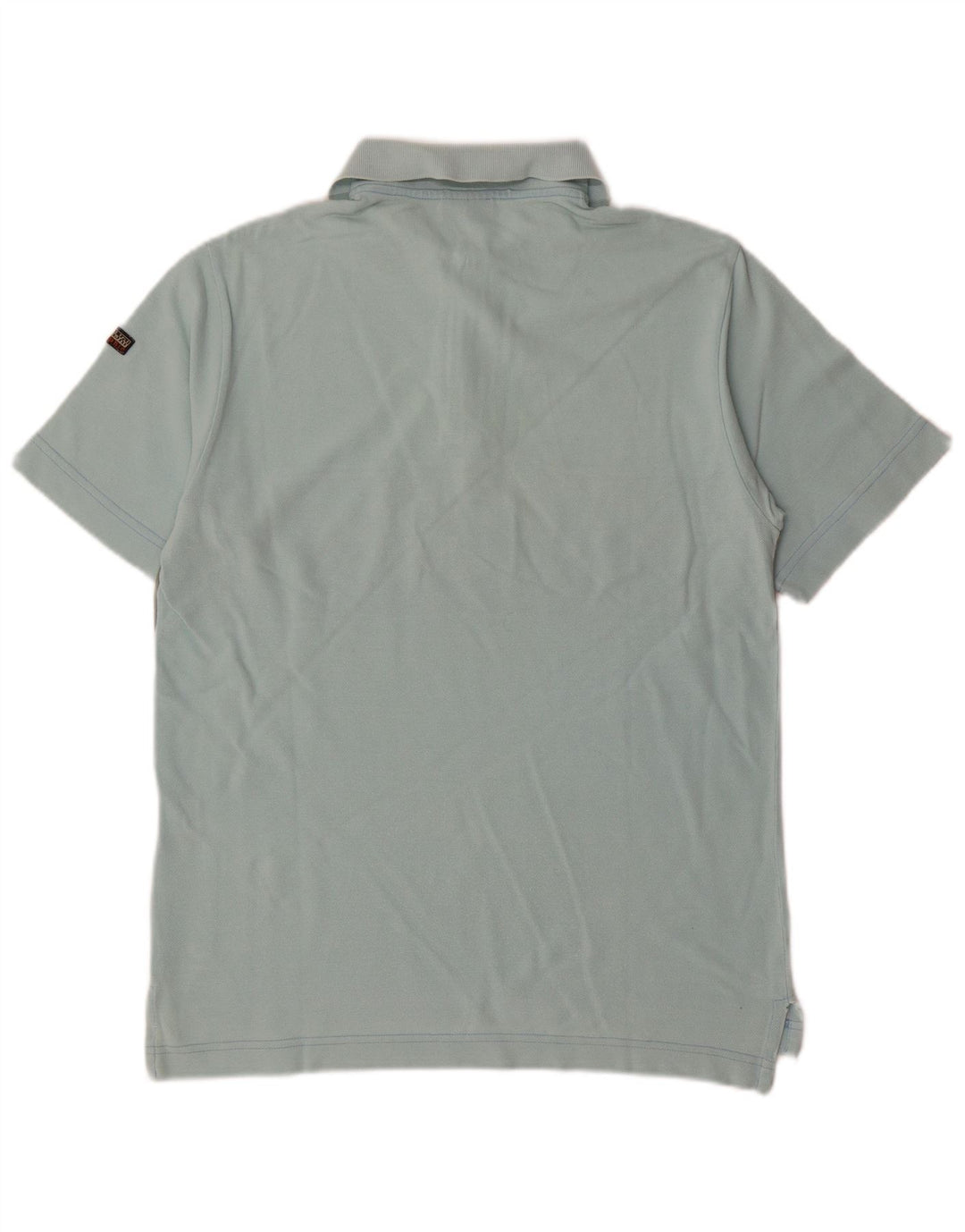 NAPAPIJRI Polo Geographic para hombre Small Blue Colourblock Cotton