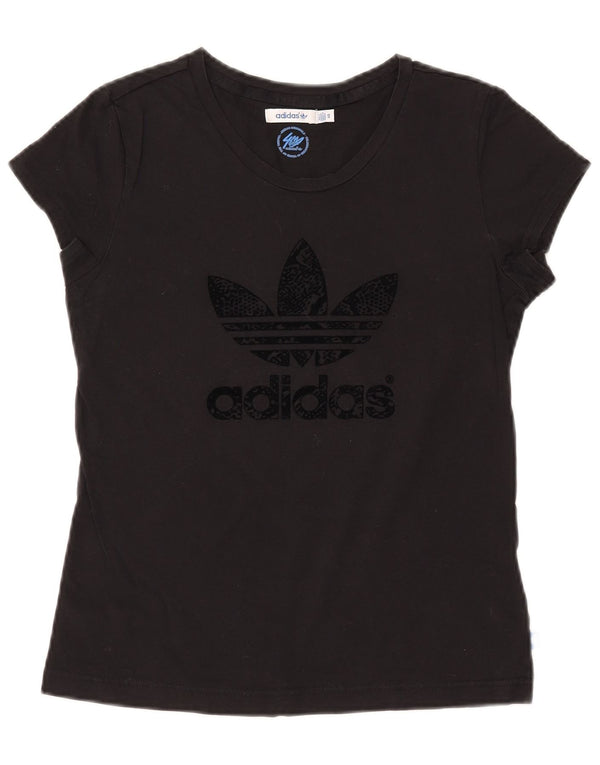 ADIDAS Camiseta gráfica para mujer Top IT 40 Small Black Cotton