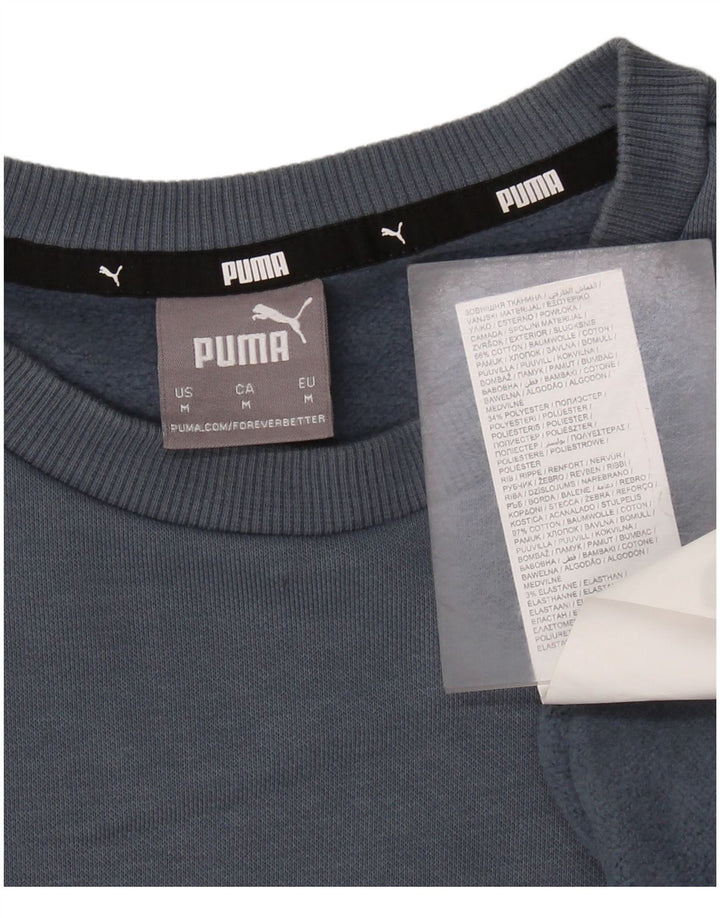 PUMA Sudadera Jumper de algodón gris medio para hombre