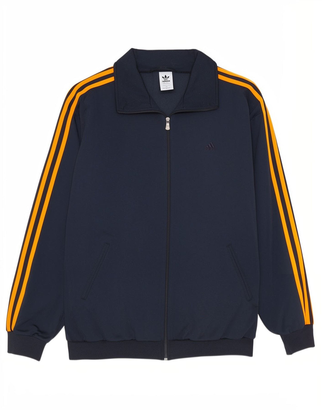 Adidas Mens Chándal Top Chaqueta UK 42/44 Grande Azul Marino Poliéster