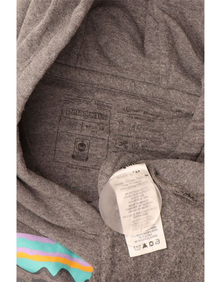 PATAGONIA Jersey con capucha y ajuste regular para mujer, talla 44, color gris medio