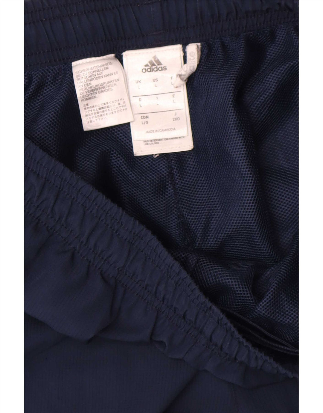 Adidas Pantalones De Chándal Gráficos Para Hombre Grande Azul Marino Poliéster