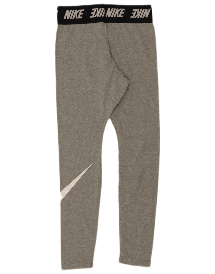 Nike Leggings gráficos para mujer UK 10 Algodón gris medio con bloques de color