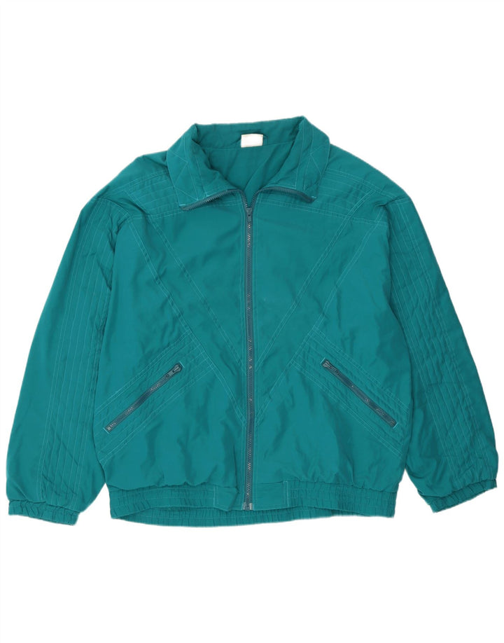 Active Mens Chándal Top Chaqueta XL Verde Poliéster Deportes