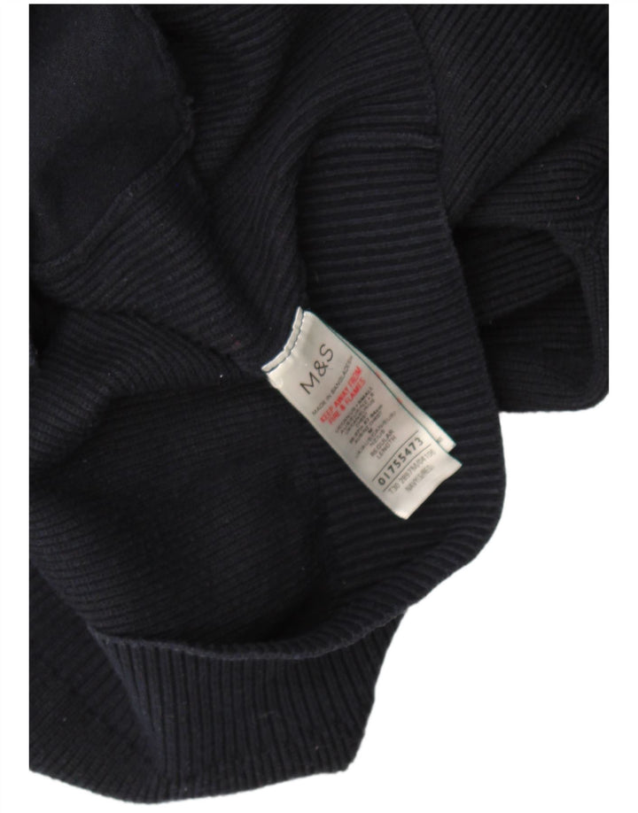 Marks & Spencer Suéter tipo cárdigan para hombre Pequeño Poliéster azul marino