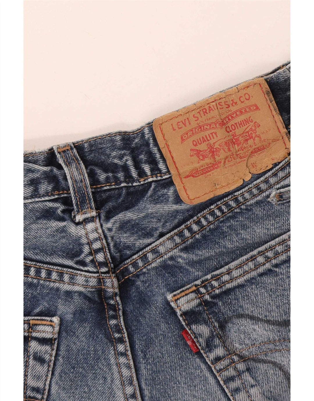 Levi's Mujer Pantalones Cortos De Mezclilla Desgastados W24 XS Azul